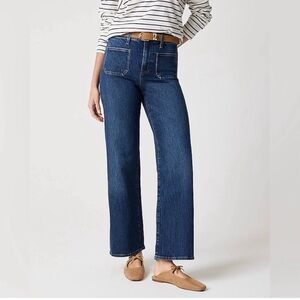 J. Crew Wide Leg Full Length Patch Pocket Womens jeans J crew 28P